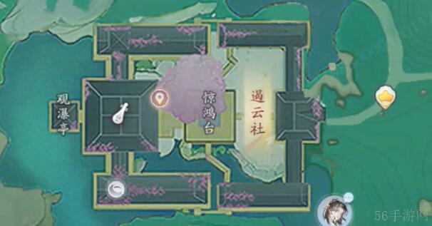 射雕手游吟咏台位置在哪