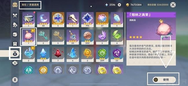 原神烟林之真果激活使用方法