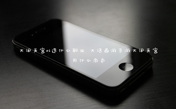 大闹天宫ol选什么职业 大话西游手游大闹天宫用什么角色