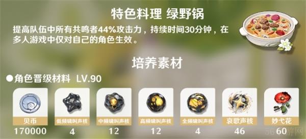 鸣潮维里奈培养材料是什么