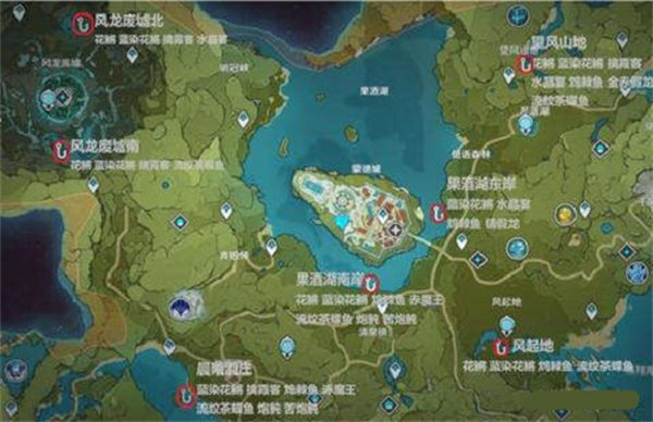 原神蒙德钓鱼点在哪里