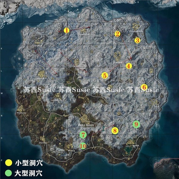 绝地求生维寒迪北极熊在哪-pubg维寒迪北极熊洞穴位置汇总