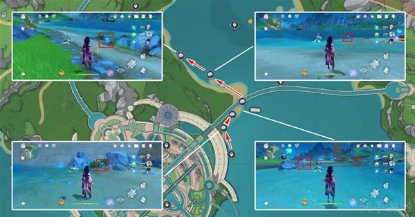 原神4.7版海露花采集路线