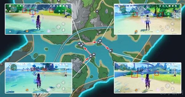 原神4.7版海露花采集路线