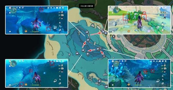 原神4.7版海露花采集路线