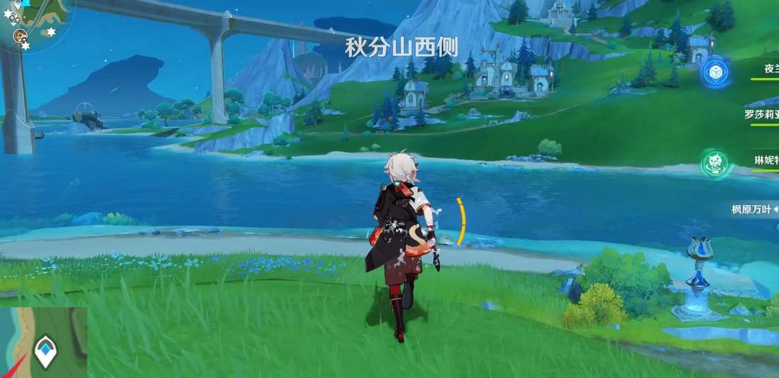 原神秋分山西侧水神瞳位置分享