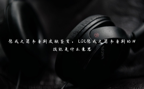 惩戒之箭韦鲁斯皮肤鉴赏，LOL惩戒之箭韦鲁斯的W技能是什么意思