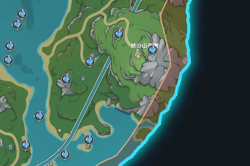 原神秋分山西侧水神瞳位置分享