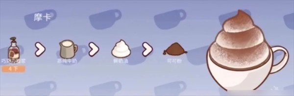 可口的咖啡美味的咖啡游戏菜单一览