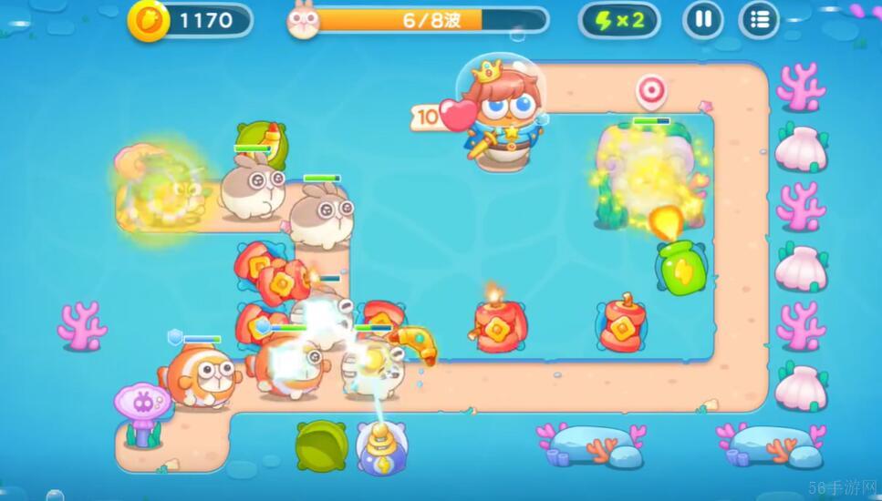 保卫萝卜4海的闺女第6关攻略