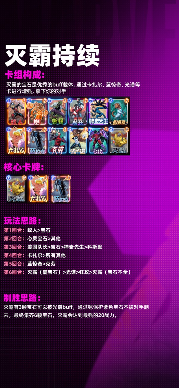漫威终极逆转强力卡组推荐