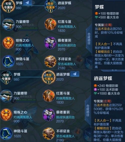 王者荣耀英雄专属装备大全：英雄专属装备图鉴汇总[多图]