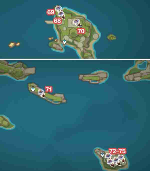 原神突破材料枯叶紫金85个位置一览
