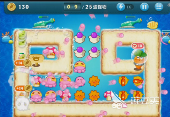 保卫萝卜深海10攻略图解，对称布置塔防是防护关键点！