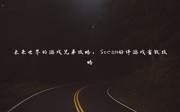 未来世界的游戏兄弟攻略，Steam好评游戏省钱攻略