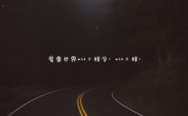 魔兽世界wlk工程学1 wlk工程1