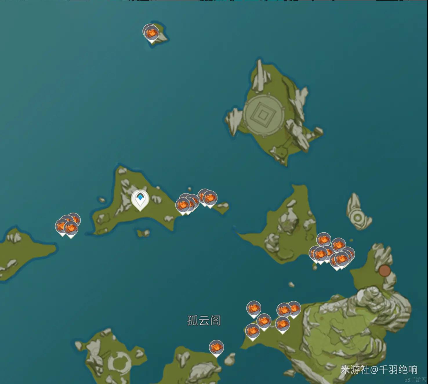 原神螃蟹位置图