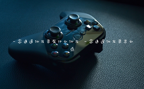 一念逍遥仙友录有什么仙友 一念逍遥仙友录怎么点
