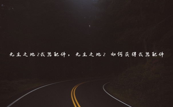 无主之地2武器配件，无主之地2 如何获得武器配件