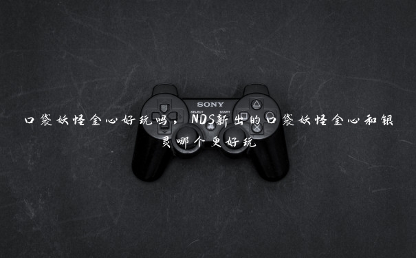 口袋妖怪金心好玩吗，NDS新出的口袋妖怪金心和银灵哪个更好玩