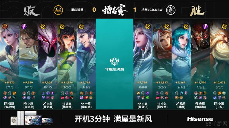 2024KPL年度总决赛杭州LGD.NBW对决重庆狼队 以3比2拿下胜利