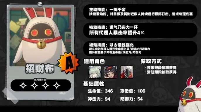 绝区零A级邦布图鉴一览