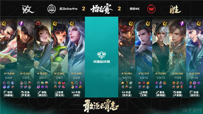2024KPL年度总决赛武汉eStarPro对决西安WE以3比2拿下胜利