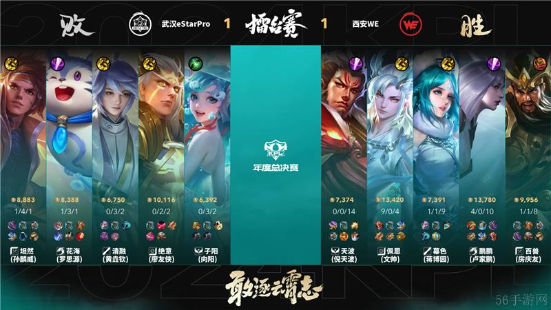 2024KPL年度总决赛武汉eStarPro对决西安WE以3比2拿下胜利