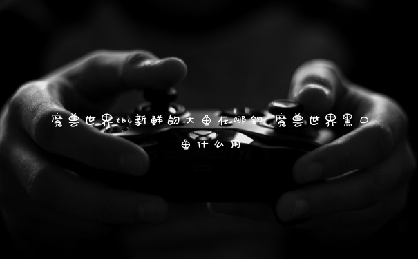 魔兽世界tbc新鲜的大鱼在哪钓 魔兽世界黑口鱼什么用