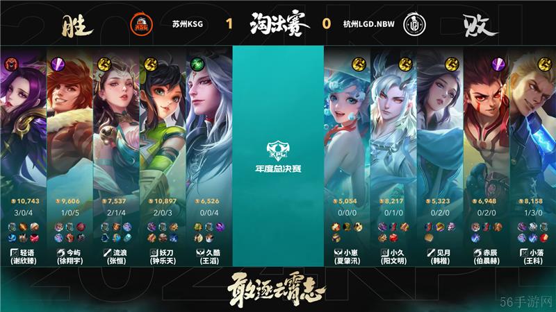 2024KPL年度总决赛10月31日赛事 苏州KSG对决杭州LGD.NBW以4比1取胜