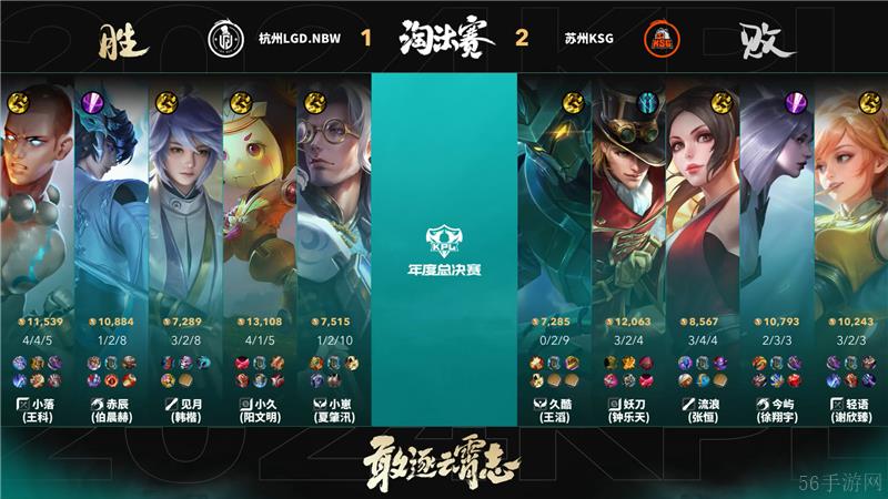 2024KPL年度总决赛10月31日赛事 苏州KSG对决杭州LGD.NBW以4比1取胜