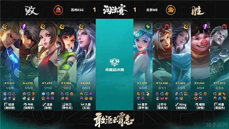 2024KPL年度总决赛11月5日赛事 苏州KSG对决北京WB以4比1取胜