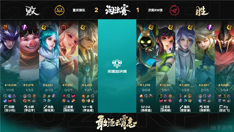 2024KPL年度总决赛11月6日赛事 重庆狼队对决济南RW侠以4比2取胜