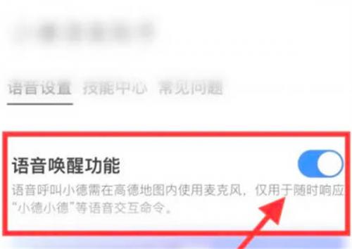 高德地图的语音唤醒功能在哪里打开