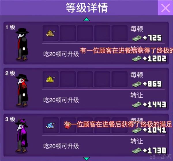大家饿餐厅所有顾客变异图鉴表