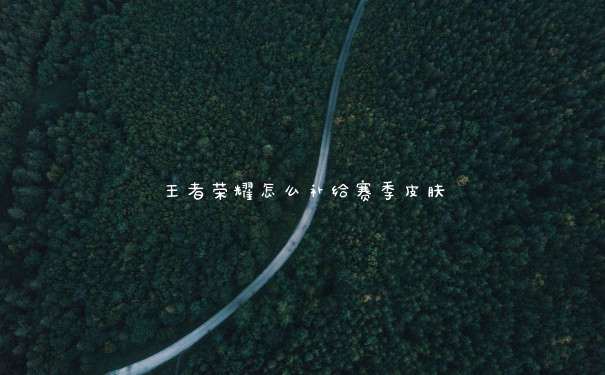 王者荣耀怎么补给赛季皮肤