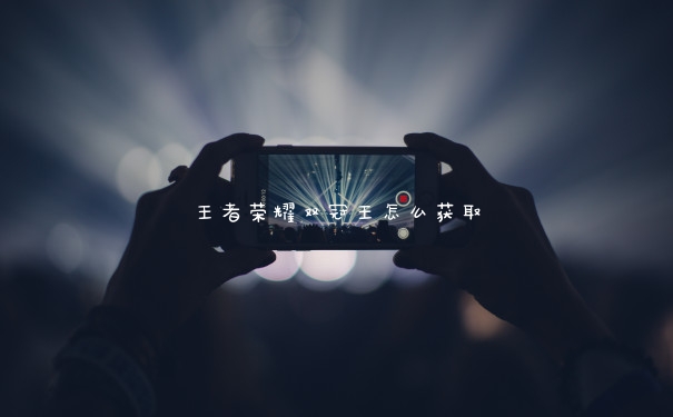 王者荣耀双冠王怎么获取