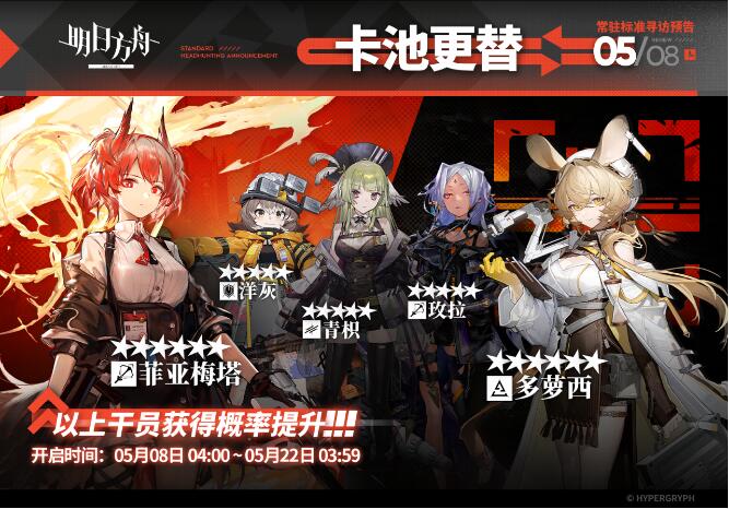 明日方舟5月8日寻访