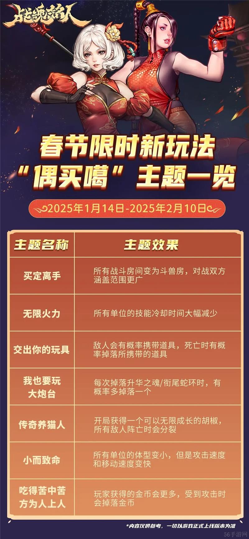 战魂铭人春节限时玩法偶买噶规则介绍