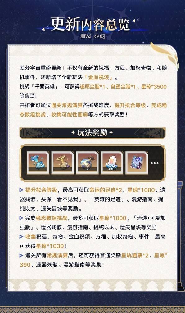 崩坏星穹铁道差分宇宙玩法介绍-崩坏星穹铁道差分宇宙怎么玩